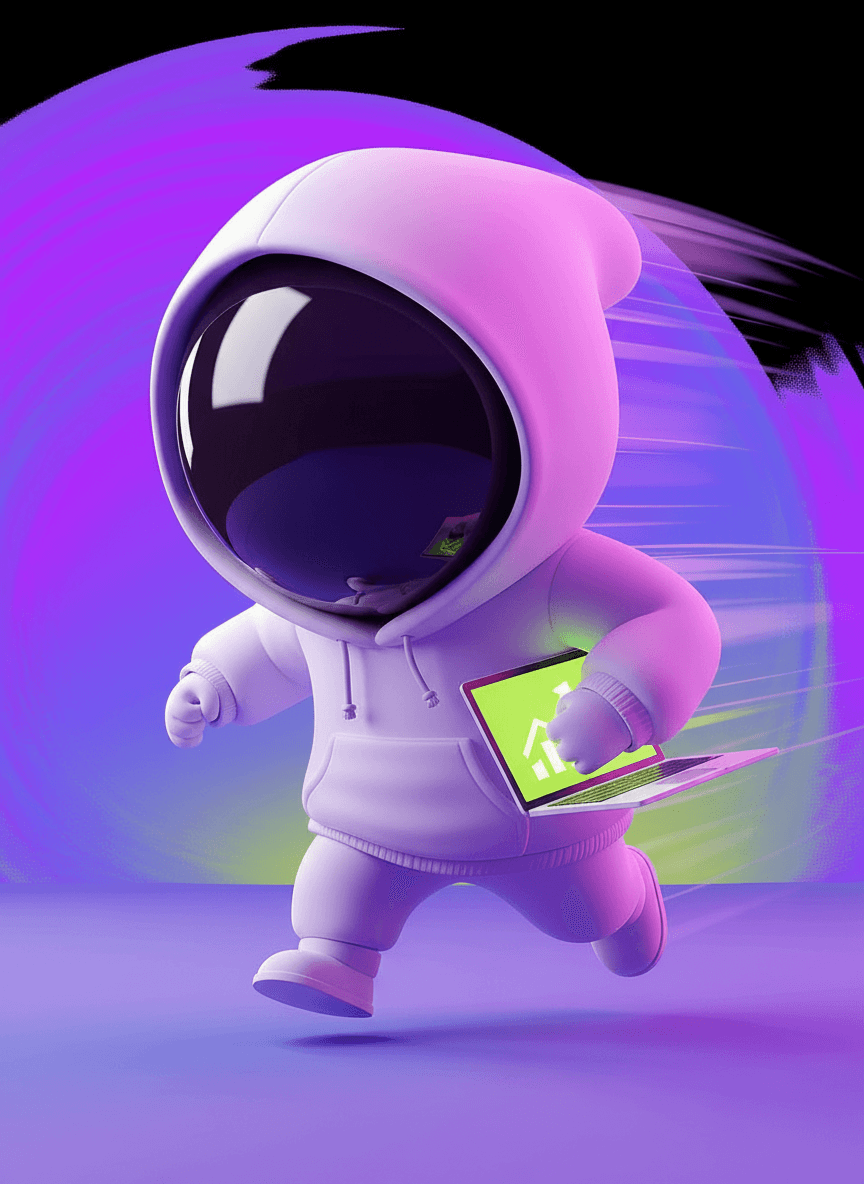 Flexik — maskot DueFlex Studio