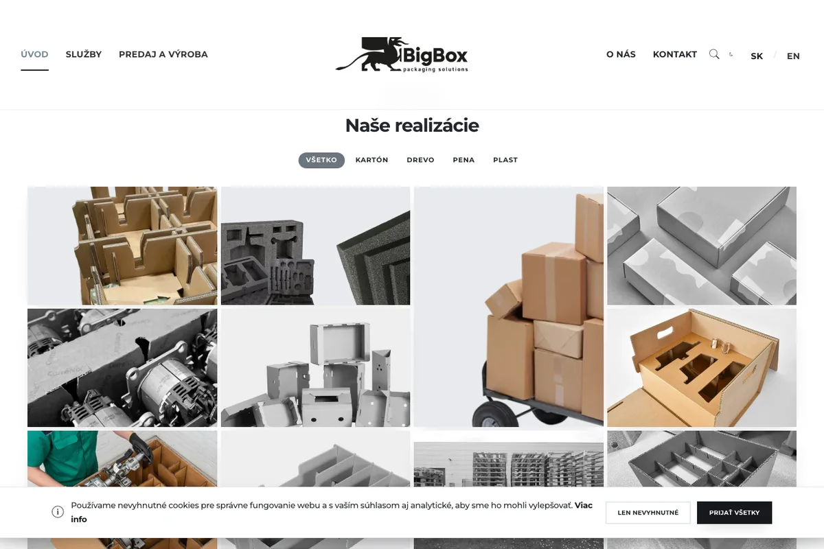 BigBox, a website built by LUMA Creative