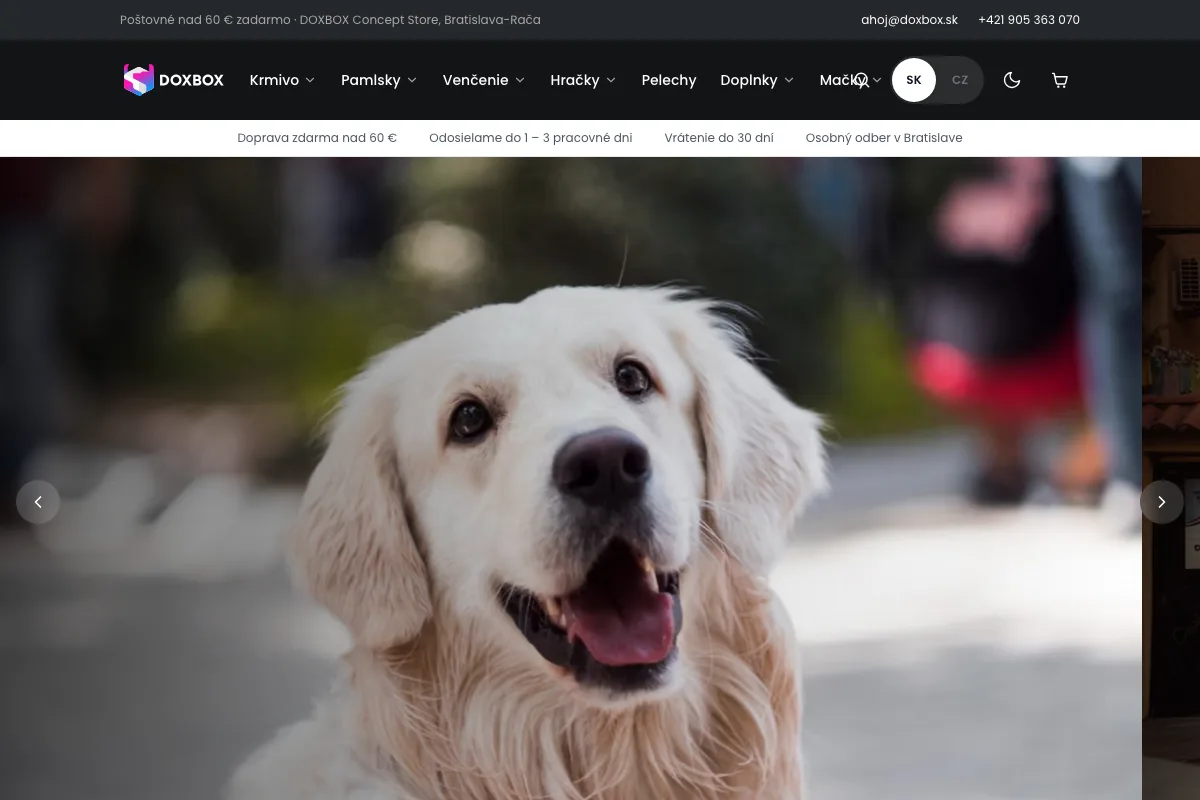 DOXBOX, a website built by LUMA Creative