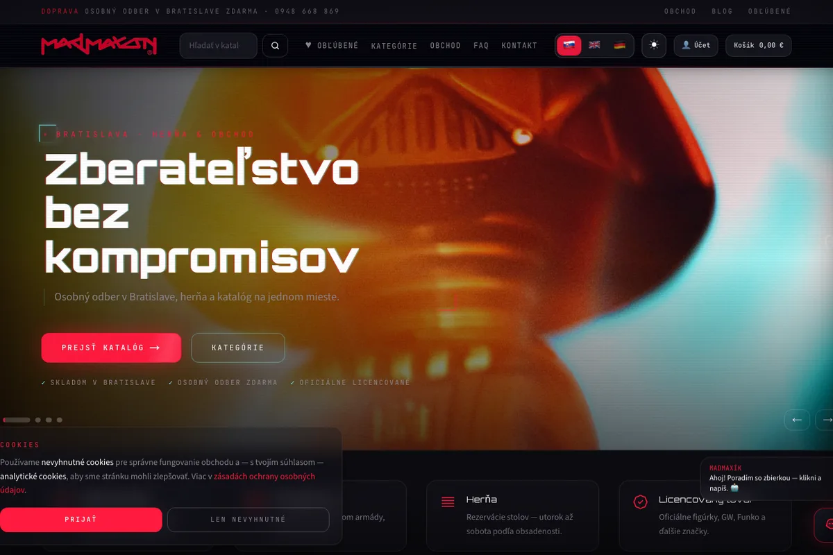 Mad Maxon, a website built by LUMA Creative