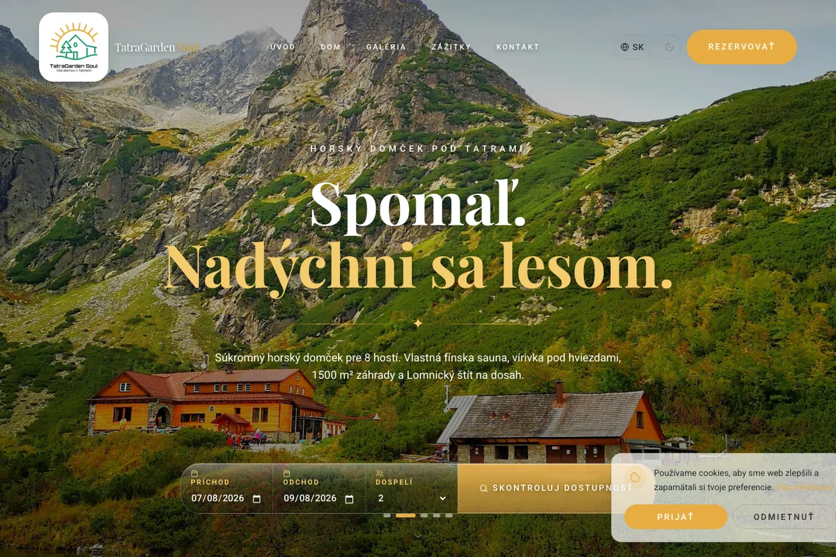 TatraGarden Soul, a website built by LUMA Creative